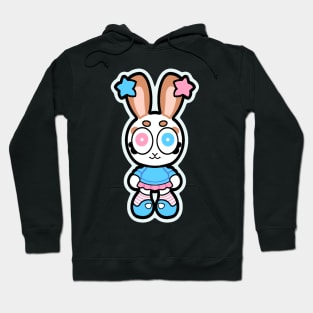 Transgender Flag Bunny Hoodie